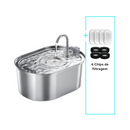 Fonte de Água Inteligente para Gatos e Cães – Bebedouro Automático em Aço Inoxidável com Filtro e Sensor de Movimento