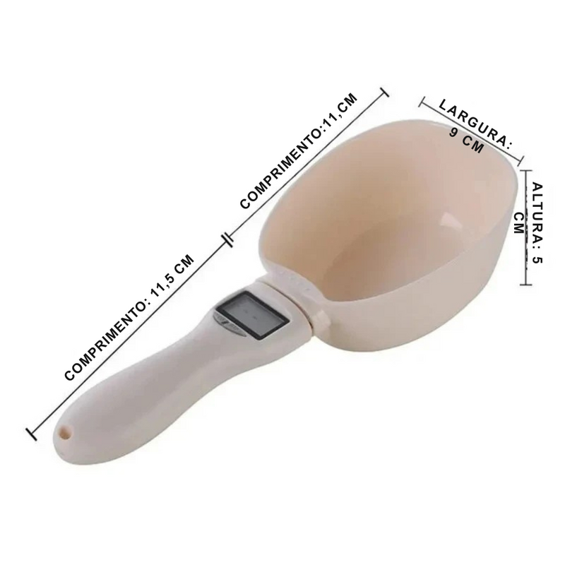 Colher Medidora Digital para Alimentos de Pets