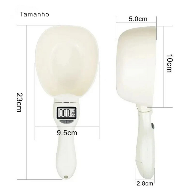 Colher Medidora Digital para Alimentos de Pets