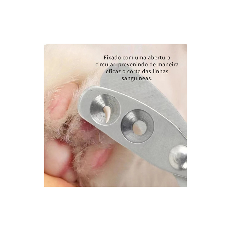 Cortador de Unhas Profissional para Gatos e Cães Pequenos – Aço Inoxidável e Precisão Segura