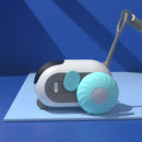 Carro Elétrico Inteligente para Gatos – Brinquedo com Penas e Controle de Longo Alcance