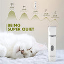 Aparador Elétrico 4 em 1 para Pets – Recarregável, Silencioso e Preciso